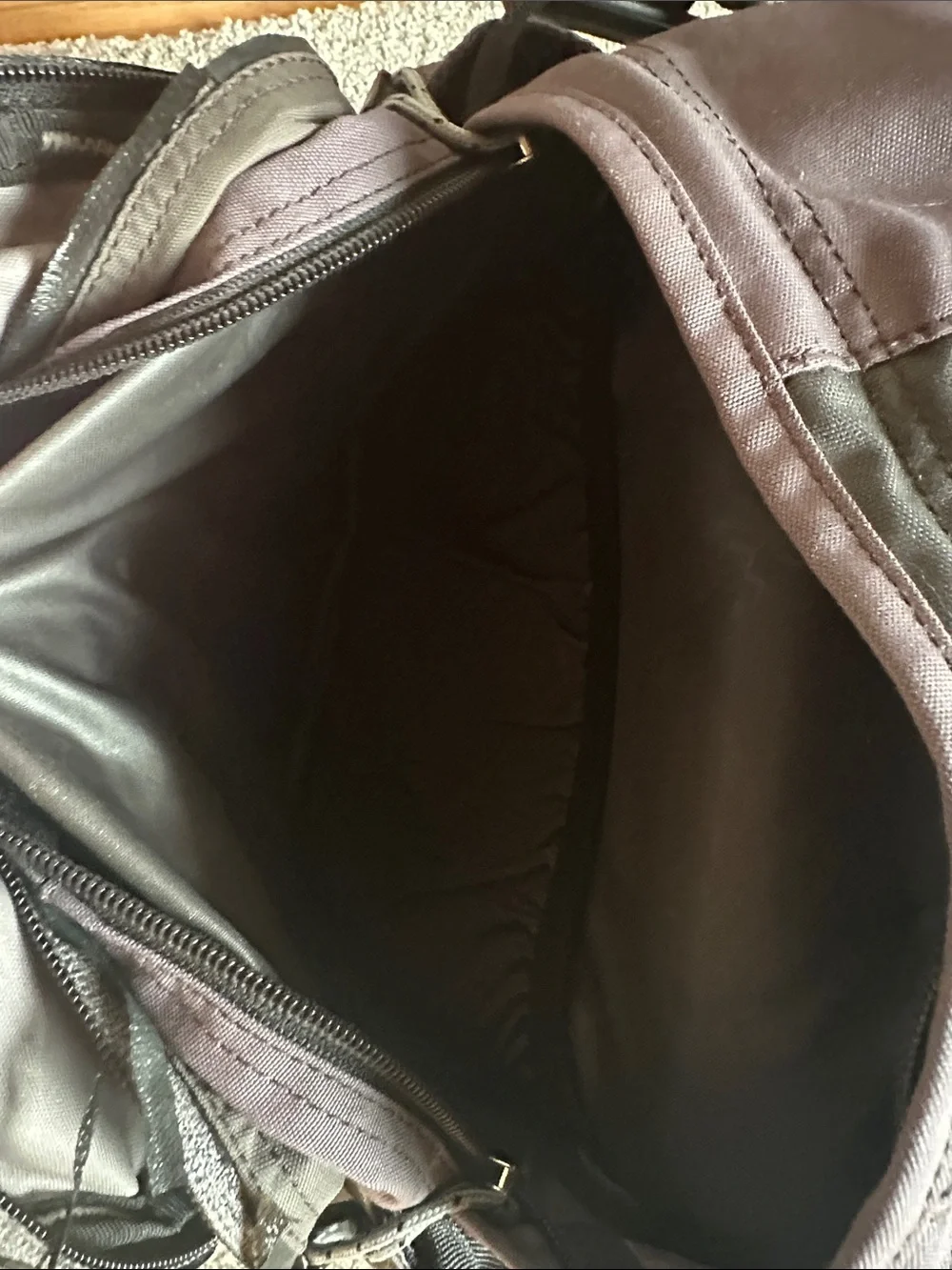 REI Gray and Black Men's Waist Daypack